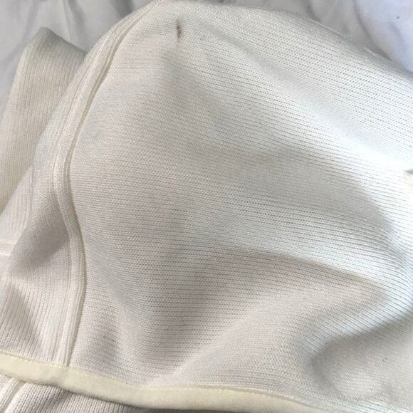 Andrew Marc Womens White Full-Zip Hooded Jacket S Polyester & Fleece - Picture 2 of 8